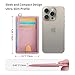 Mayski Slim Wallet, Credit Card Holder for Women, Minimalist Front Pocket RFID Blocking Card Cases, Small Wallet Women Men(Litchi Pink)