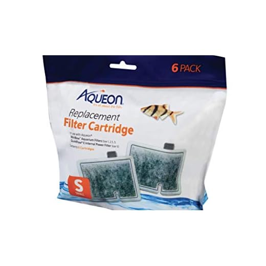 Aqueon Filter Cartridge Small/6 Pk - Aquarium Filter Cartridge - 6 Count