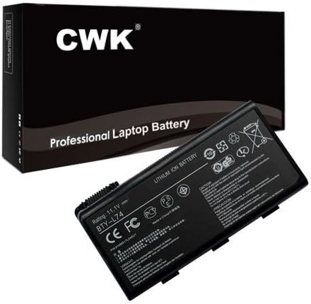 CWK New Replacement Laptop Notebook Battery for MSI BTY-L74 BTY-L75 A5000 A6000 CR620 CR700 Msi MS-1682 MS-1683 MS-1689 MS-168A MS-168B MSI MS-1681 MS-1683 MS-1731 MS-1734 MS-1736 MSI CR700 CX600 CR610 91NMS17LF6SU1 BTY-L74 BTY-L75 USA Msi CX630 CX620 CR620 CR600 A6203 A5000 CX500 957-173XXP-101 BTY-L74