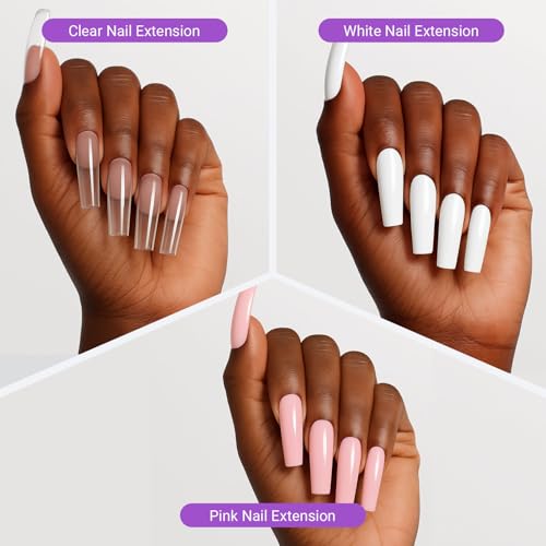 Polvo acrílico para uñas 3 colores 43g blanco claro rosa miniatura 7
