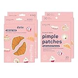 SpaLife BRUNCH DATE UNDEREYE MASK & PIMPLE PATCH DUO – Hydrogel Undereye Patches for Dark Circles & Puffy Eyes – Hydrocolloid Pimple Patches – Mother's Day Gifts for Her - 42 Total Patches
