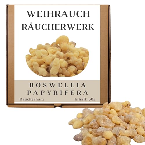 JEEBUTY Boswellia papyrifera wierook 50 g, Eritrea Olibanum 1e keuze, puur en hoogwaardig, 100% natuurlijke rookhars