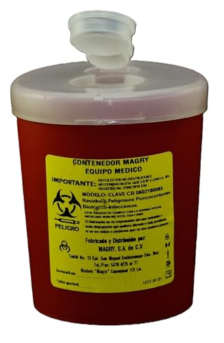 Opiniones de Contenedor rojo - 5 favoritos. 49 Contenedor rojo punzocortante de 1.0 lt R.P.B.I.