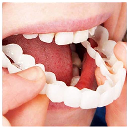 ZNXY 6 Pares Dentadura Superiores E Inferiores Cosméticos Dentaduras Postizas Reales Reutilizable para Adultos Snap On Smile Blanqueamiento Repara Instantáneamente Tus Dientes Y Sonríe