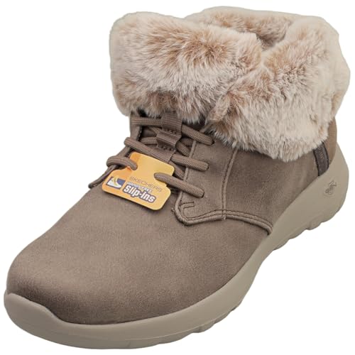 Skechers Skechers Performance SlipIns On The Go JoyCozy Charm Womens Boot 10 BM US Dark Taupe