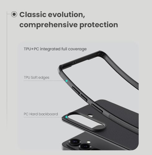 Image of Nilkin Slim Matte Series case for Samsung Galaxy S26 Plus (S26+), Shockproof and Scratch-Resistant, Lightweight Case (Black, S26Plus)
