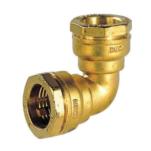 Coude PE serrage ext eau 16b laiton PE pe 40