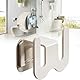 JINJUMEI 2 Stück Schuhhalter Wand, Schuhregal Wandmontage, Space-Aluminium Türschuhregal zum Hängen, Schuhorganizer Hängend Platzsparend Für Bad Und Küche Schuhregal Tür Hängend.