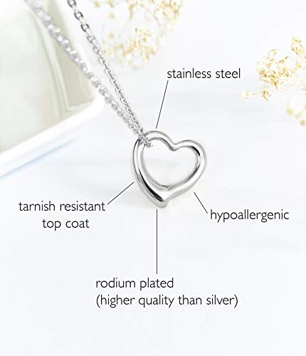 Altitude Boutique O9-M21K-JCNF 18Kt Open Heart Necklace thumb #1