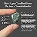 Moss Agate Tumbled Stone – Natural Green Crystal Gemstone for Positivity, Growth & Balance – Pocket Stone for Meditation, Reiki, Chakra, Yoga & Spiritual Décor