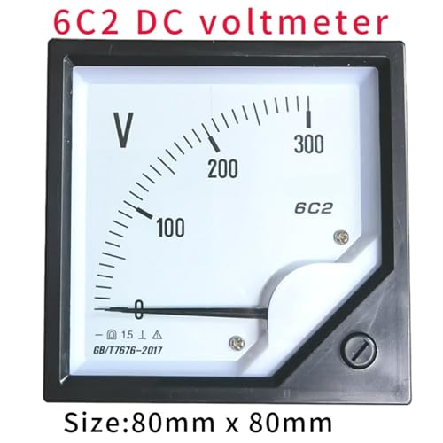 Voltmètre analogique 6C2 CC 100V cadran de mesure de tension continue