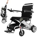 Air Hawk Lightweight Folding Electric Wheelchair for Adults & Seniors - 41 lbs, 26-Mile Range, Foldable, Compact Motorized Power Wheelchair, Easy to Transport, Travel-Approved, FAA Certified