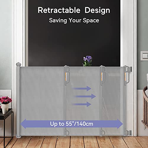 Momcozy USVC-AM02-G Baby Gate, Retractable Baby Gate Or Dog Gate [Easy To Use] thumb #5