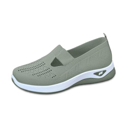 Hanraz Sommerschuhe Damen Marlene Schuhe Damen Sommer Orthopädische - Turnschuhe Elegant Und Bequem Sportschuhe Atmungsaktiv Slip on Sommerschuhe Laufschuhe Mesh Leicht Sneakers Walkingschuhe