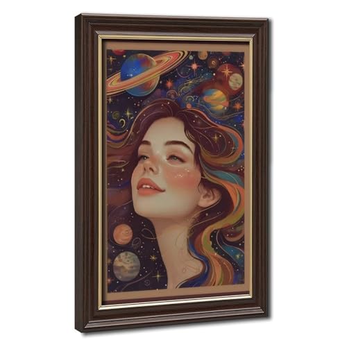 Impression sur toile haut de gamme Art du rêveur cosmique, tableau fantastique et mystique