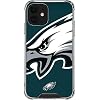 Skinit Clear Phone Case Compatible with iPhone 12 - Officially Licensed NFL Philadelphia Eagles Large Logo Design
