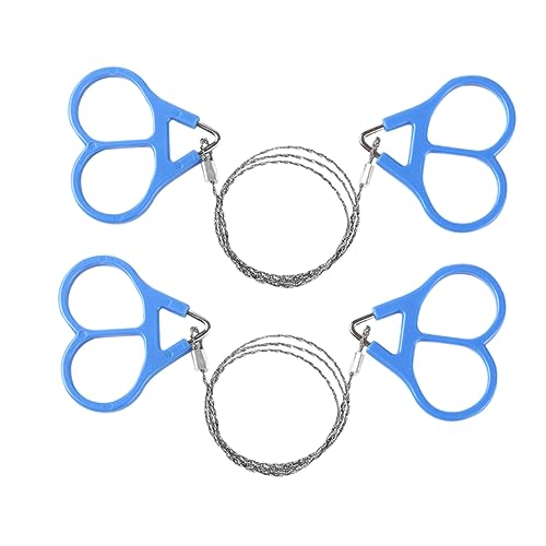 BESPORTBLE 2sets Multi-function Manual Chain Saws Wire Cutter Essential for Outdoor Camping and Hiking 2pcs*2