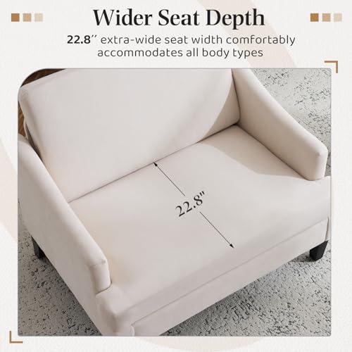 Sillón plegable de tela terry beige miniatura 7