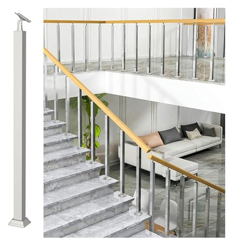 手摺り 支柱、階段手摺柱、 工業用ロフト手すりスピンドル柱/手すりスピンドルポスト、屋外階段デッキポーチ中庭ホテル用(Stainless Steel,95cm/37.4inch)