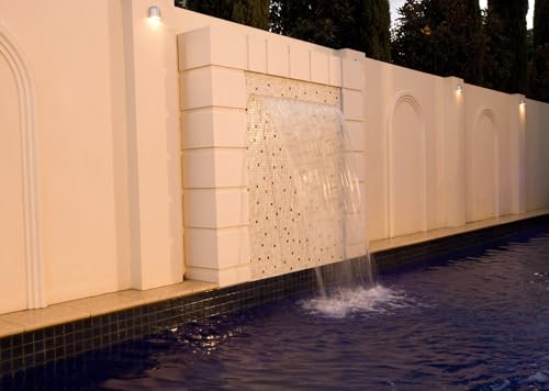 Cascada acrílica empotrable para piscina de 30 cm y lámina de agua sin led 5