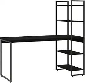 Compace Desing, Escrivaninha com Estante Alta 4 Prateleiras 1,50m Dynamica