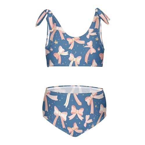 Wusikd Bows Girls Swimsuits Two Piece Stars Swimwear Bikini Set for for Girls Size 3T