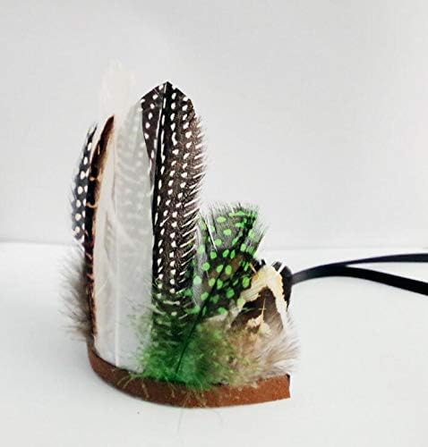 Miniatura 2 de Accesorio para disfraz de mascota, sombrero ajustable de plumas indias para fiesta de Halloween