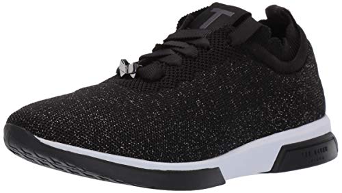 Ted Baker Women's Lyara Sneaker, Black, 9 Regular US