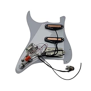 KLKL Pickguard pré-câblé Pickups De Guitare Préwired Chargé Pickguard Alnico 5 HSS Harnais De Câblage Simple Cut… - Les Beatles, Paul McCartney, John Lennon, RIngo Starr, George Harrison KLKL Pickguard pré-câblé Pickups De Guitare Préwired Chargé Pickguard Alnico 5 HSS Harnais De Câblage Simple Cut… – Image 3