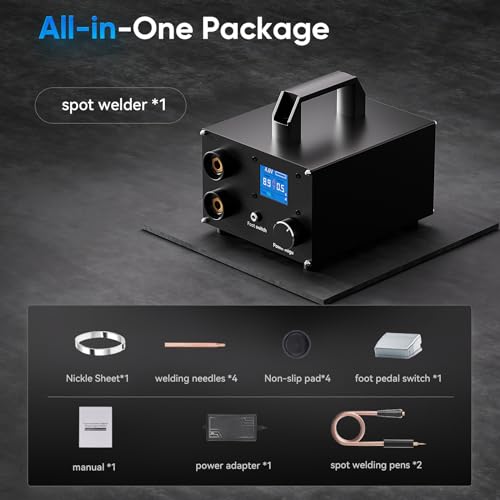 Seesii Dual Farad Spot Welder, 25 Gears Adjustable 3000F Capacitor Battery Spot Welder With 1.8'' Lcd Display,Portable Spot Welder For 0.1-0.3Mm Nickel Strip Welding thumb #7