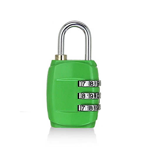 Image of PumeloChan Digital Combination Lock Padlocks for School Gym Locker, Sports Locker, Fence, Toolbox, Case, Outdoor, Fence, Hasp and Storage (Green)
