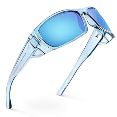 F: Gloss Tal Light Blue Frame, Ice Mirror