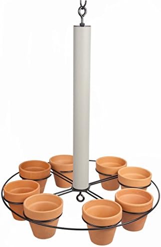 Hanging Planter ~ Holds eight 4 inch pots (not included) ~ Beach Sand and Black