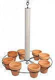 Hanging Planter ~ Holds eight 4 inch pots (not included) ~ Beach Sand and Black