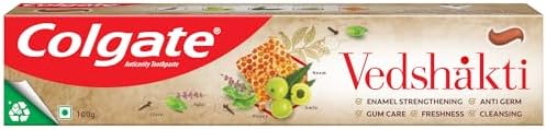 Colgate Swarna Vedshakti Massage, Freshness, Strengthening, Clean, Diabetes, Bad Breath Toothpaste - 100 g