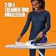 Conair 2-in-1 Steam & Iron Turbo Dampfglätter und Bügeleisen | 4 Einstellungen | Dampfleistung 33g/Min. | 10 Sek. Aufheizzeit | 3 Aufsätze alle Stoffarten | blau/schwarz