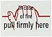 Brady 90380 Self Sticking Polyester Fire Sign, 5" X 7", Legend "In Case Of Fire Pull Firmly Here (with Picto)"