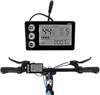 LCD Display EBike Digital Meterm, Electric Bike S866 24V/36V/48V Waterproof Plug Lcd Display for E-Bike Scooter