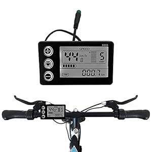 Lcd Display E-Bike Digitale Meter, 5-pin plug Elektrische Bike S866 24V/36V/48V Waterdichte Plug Lcd Display voor E-Bike…