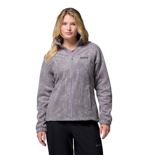 Chaqueta de forro polar Columbia para evitar el viento invernal con cremallera