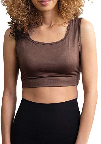 Image of Women Tank Top Cami Layering HALFTEE Tank Sleeve Tee | Demi Crop Undershirt for Women & Teens XS-6X