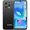 DOOGEE N55 Smartphone 2024, Android 14, 9（4+5） GB+128GB/1TB, 6.56" HD+90Hz, 13MP Fotocamera, Telefono Cellulare 5150mAh Batterie, 4G Dual SIM 2.4G/5G WiFi OTG Smartphone Gaming, Nero