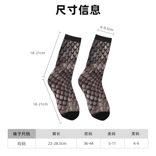 Classic Snake Skin Crew Socks Women Men Cushioned Athletic Socks Adult Calf Socks Casual Above Ankle Sock4