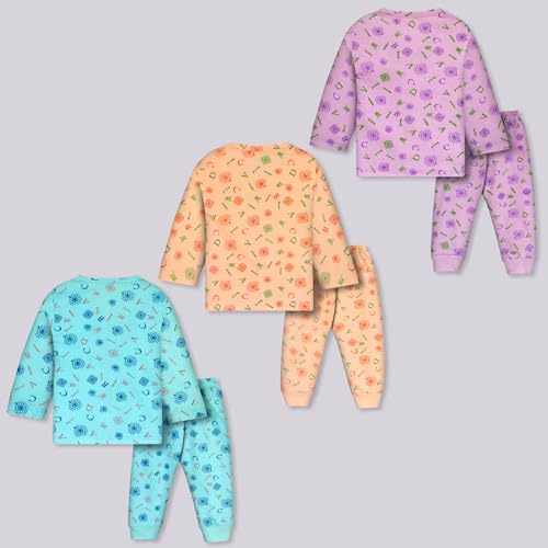 Image of TS LAVI TAVI Kids Printed Long Sleeve Pyjama Set with Top and Bottoms