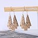 Vintage Ethnic Tribal Earrings Antique Carving Moon Sliver Gold Fashion Boho Statement Hook Dangle Earrings Gifts for Women