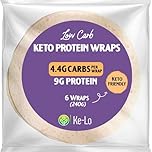 Ke-Lo Low Carb - High Protein Wraps (18 x 40g) | Keto Wraps | Versatile & Convenient Low Calorie Wraps | Keto Tortilla Wraps | Ideal for the Keto Diet