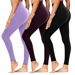 3 Pack Black, Plum Purple, Light Purple