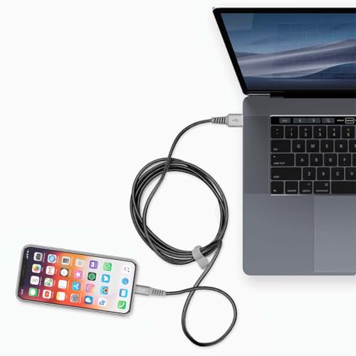 Cabo USB-C I2GO 2m 2,4A Nylon Trançado Chumbo - I2GO PRO
