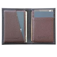Carteira Masculina Antifurto Proteção RFID Slim Mini Couro Legítimo Cartões Cédulas CNH CIN Loja de Fabrica (Preto e Marrom)