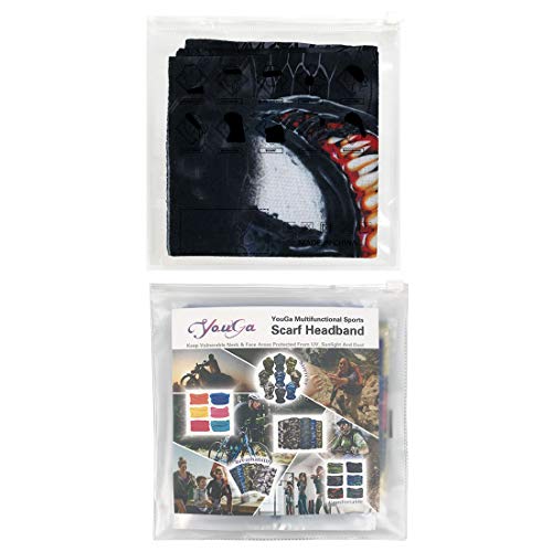 Tube Scarf - 3D Face Bandana Mask Unisex Seamless Tube Headbands Headwrap, UV Resistance Outdoors Mutifunctional Headwear Balaclava